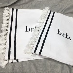 Target White & Black “brb, at Target” Floor Rug 24" x 16" New W/Tags l…